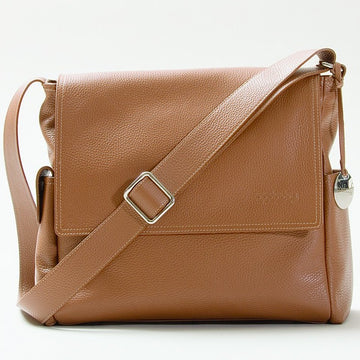 Leather crossbody bag with interwoven strap · Khaki, Black, Leather ·  Accessories